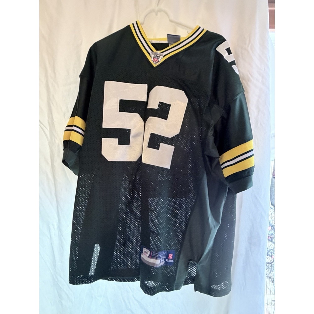 Reebok Equipment Nfl Green Bay Packers 52 Clay Matthews Jersey size 52